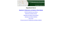Desktop Screenshot of math.loyola.edu