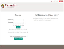 Tablet Screenshot of moodle.loyola.ca