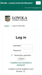 Mobile Screenshot of moodle.loyola.edu