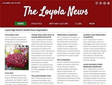 Tablet Screenshot of news.loyola.ca